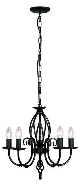 Elstead ART5-BLACK - Пендел ARTISAN 5xE14/60W/230V