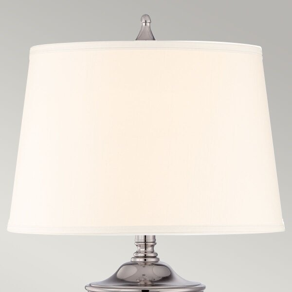 Quoizel QZ-DENNISON-PN - Настолна лампа DENNISON 1xE27/60W/230V лъскав хром