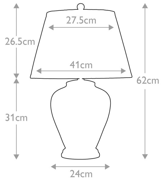 Elstead ARUM-LILY-TL - Настолна лампа ARUM LILY 1xE27/60W/230V