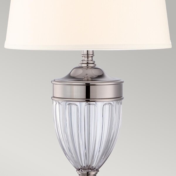 Quoizel QZ-DENNISON-PN - Настолна лампа DENNISON 1xE27/60W/230V лъскав хром