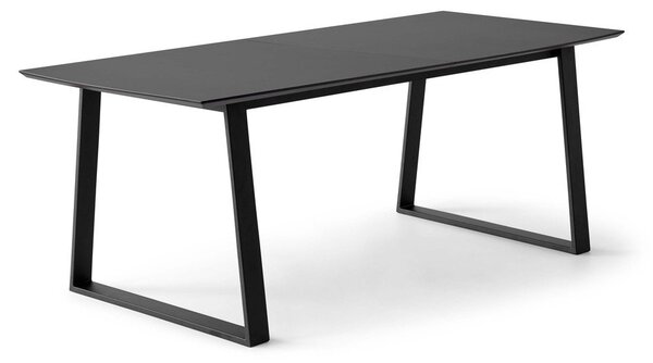 Черна сгъваема трапезна маса с черен плот100x210 cm Meza – Hammel Furniture