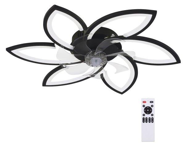 Brilagi LED осветително тяло с вентилатор, 50W, 230V, 3000-6500K, черно+DO