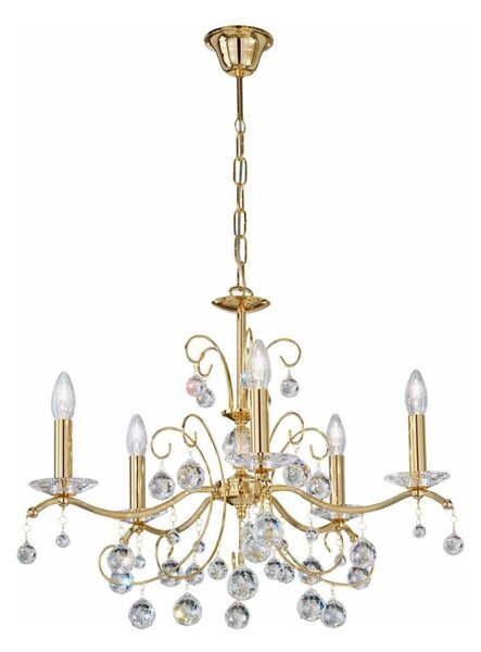 Kolarz 3234.85.3.KoT- Кристален полилей CARMEN 5xE14/60W/230V 24K злато