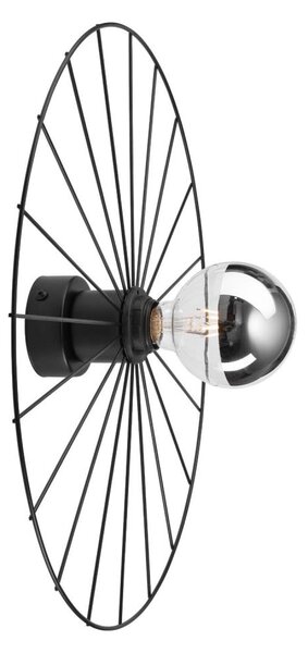 Аплик MONTANA 1xE27/15W/230V Ø 45 cm черен