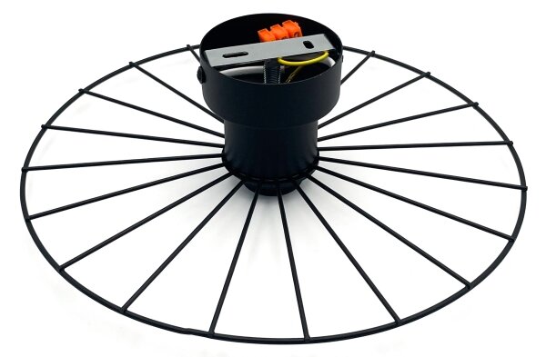Аплик MONTANA 1xE27/15W/230V Ø 30 cm черен