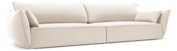 Бежов кадифен диван 248 cm Vanda – Mazzini Sofas