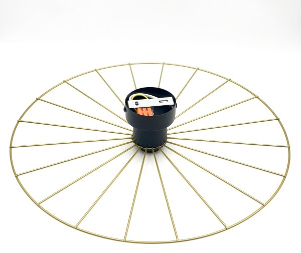 Аплик MONTANA 1xE27/15W/230V Ø 45 cm златист