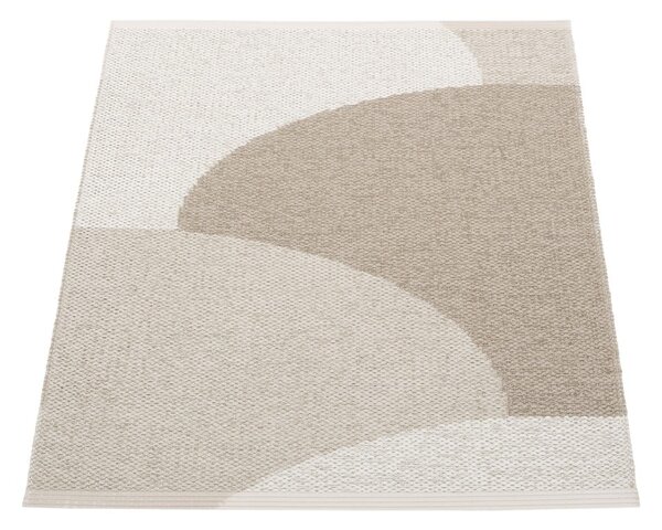 Бежов килим за открито и закрито 70x90 cm Hill Dark Linen – Pappelina