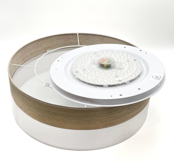 LED Плафониера SIRJA WOOD LED/36W/230V Ø 45 см бял/дъб