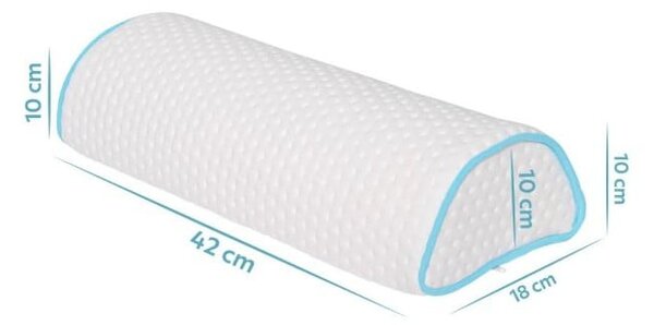 Ергономична възглавница с пълнеж от мемори пяна 18x42 cm – Mila Home