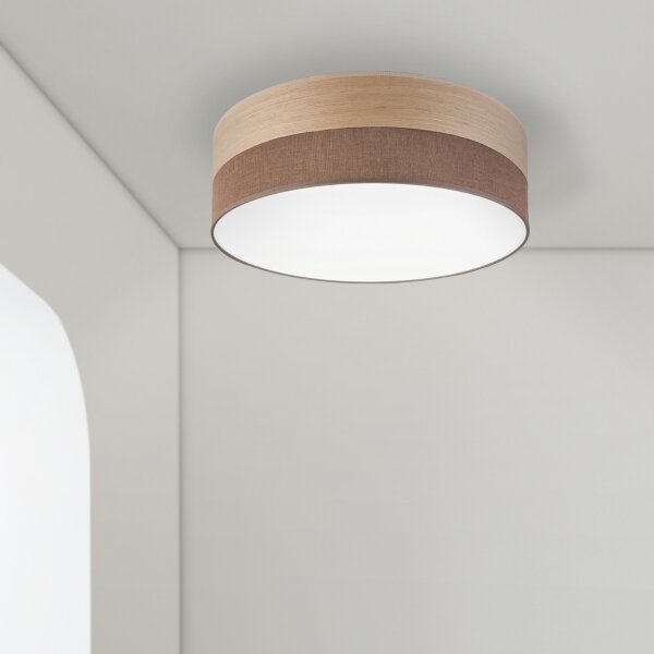 LED Плафониера SIRJA WOOD LED/36W/230V Ø 45 см кафяв/дъб