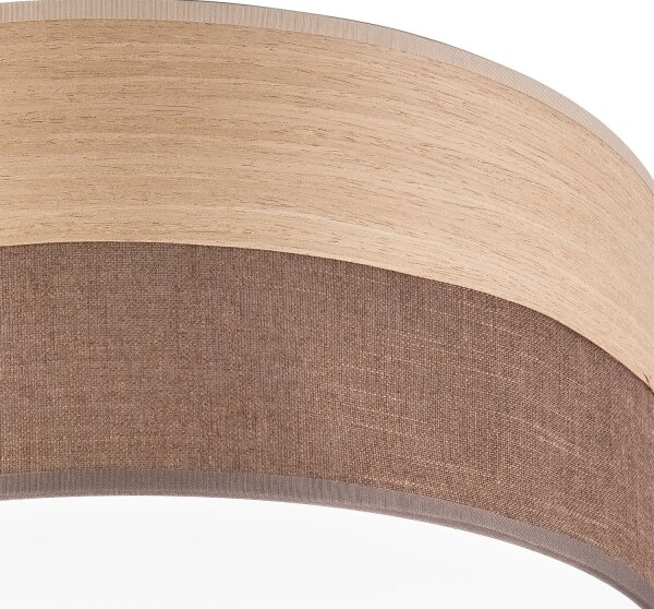 LED Плафониера SIRJA WOOD LED/36W/230V Ø 45 см кафяв/дъб