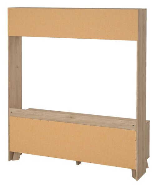TV комплект от дъбов декор в бял и естествен цвят 159x181x48 cm Ikast – Tvilum