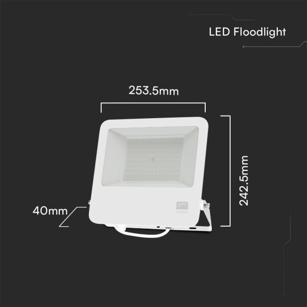 LED Прожектор SAMSUNG CHIP LED/100W/230V 6400K IP65 бял