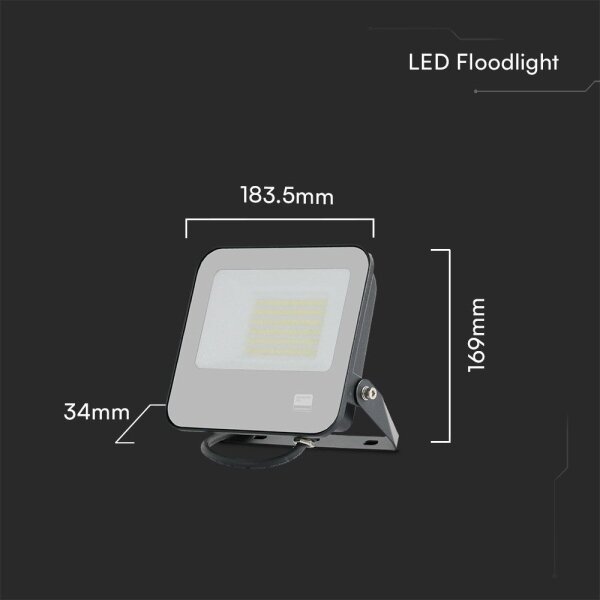 LED Прожектор SAMSUNG CHIP LED/50W/230V 4000K IP65 черен