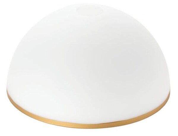 Резервно стъкло за полилей и подова лампа OLD LAMP E27 Ø 30 cm бял/златист