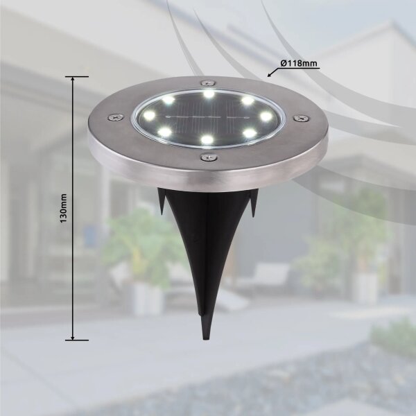 Globo 33414-4 - Комплект 4 LED соларни лампи LED/0,1W/3V IP44