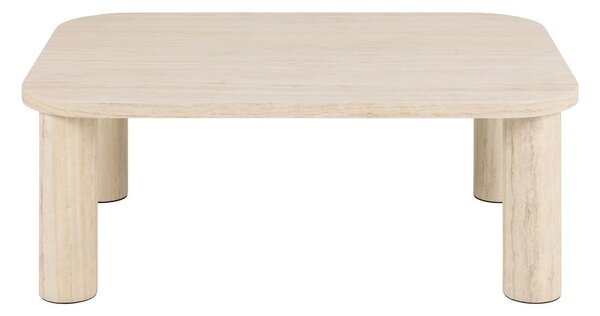 Бежова масичка за кафе от декор от мрамор 75x100 cm Solano – Actona