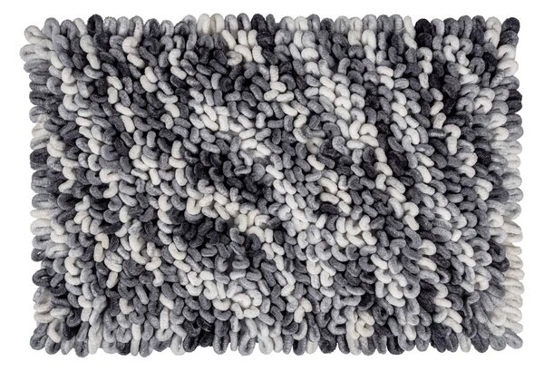 Сиво-син текстилен килим за баня 60x90 cm Lerici – Wenko