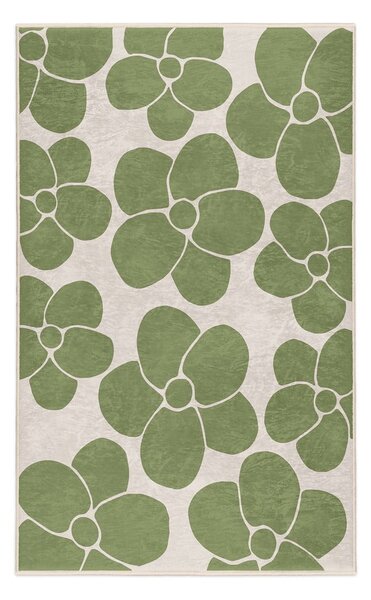 Зелен килим подходящ за пране 60x100 cm Green Meadow – Mila Home