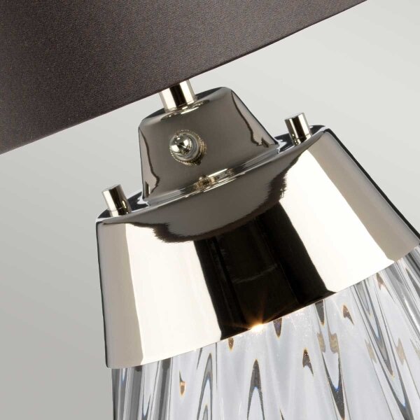 Elstead LENA-TL-S-SMOKE - LED Настолна лампа LENA 1xE27/60W/230V + 1xGU10/7W сив