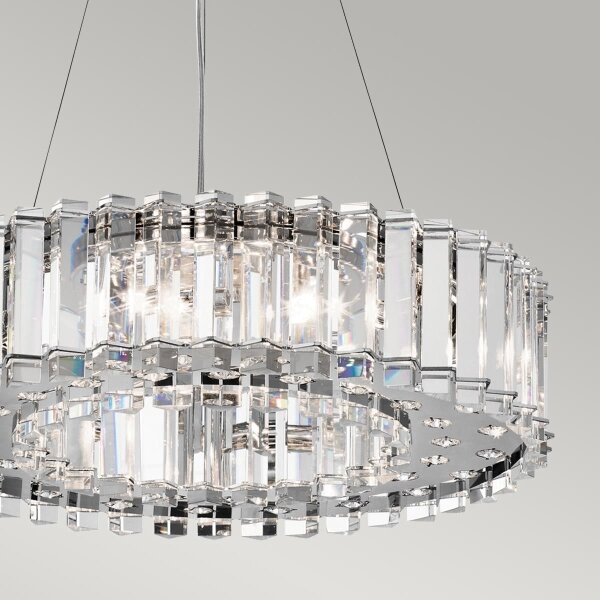Kichler KL-CRYSTAL-SKYE8 - LED Полилей за баня CRYSTAL SKYE 8xG9/3W/230V IP44