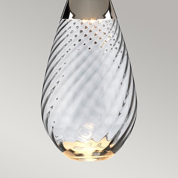 Elstead LENA-TL-L-SMOKE-OWSS - LED Настолна лампа LENA 1xE27/40W/230V 74 см бял