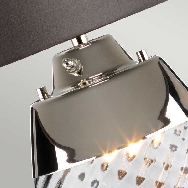 Elstead LENA-TL-L-SMOKE - LED Настолна лампа LENA 1xE27/40W/230V 74 см сив