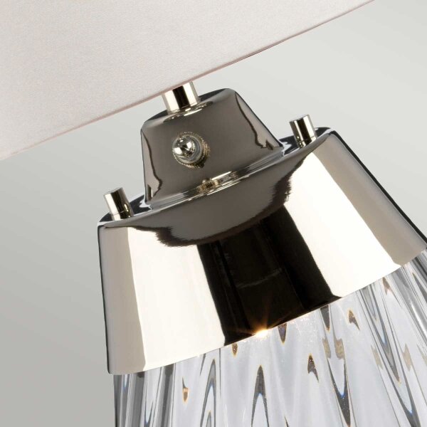 Elstead LENA-TL-S-SMOKE-OWSS-LED Настолна лампа LENA 1xE27/60W/230V+1xGU10/7W бял