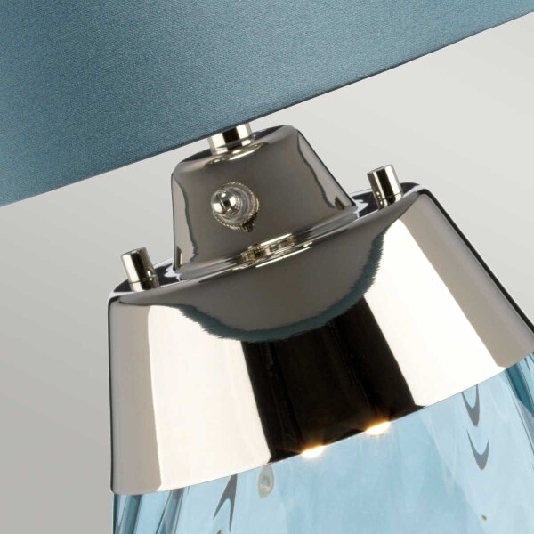 Elstead LENA-TL-S-СИН - LED Настолна лампа LENA 1xE27/60W/230V + 1xGU10/7W син