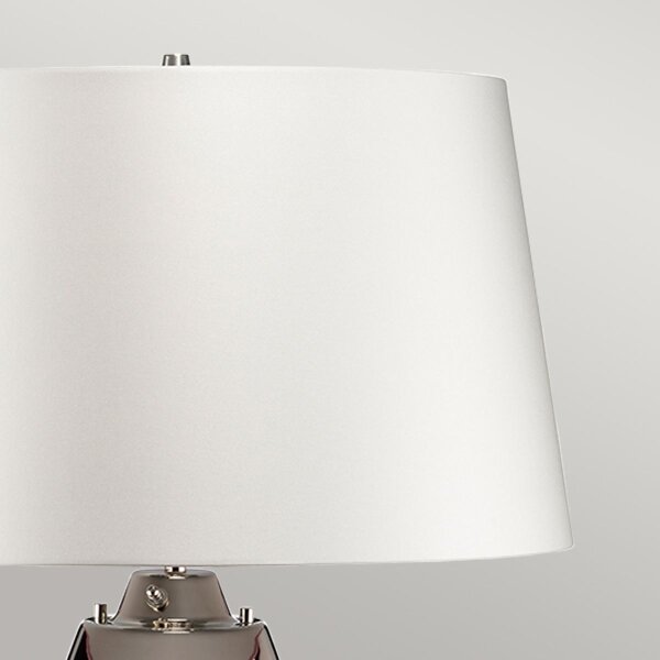Elstead LENA-TL-L-PLUM-OWSS-LED Настолна лампа LENA 1xE27/40W/230V 74 см розов/бял