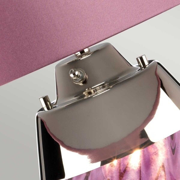 Elstead LENA-TL-S-PLUM - LED Настолна лампа LENA 1xE27/60W/230V + 1xGU10/7W розов