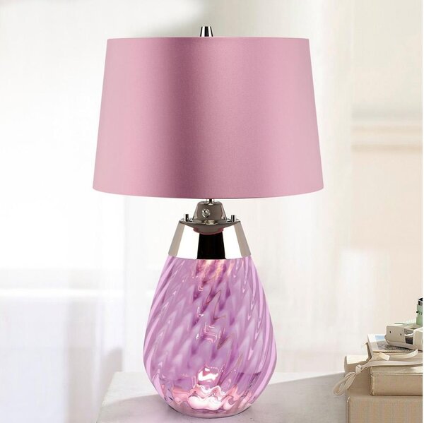 Elstead LENA-TL-S-PLUM - LED Настолна лампа LENA 1xE27/60W/230V + 1xGU10/7W розов