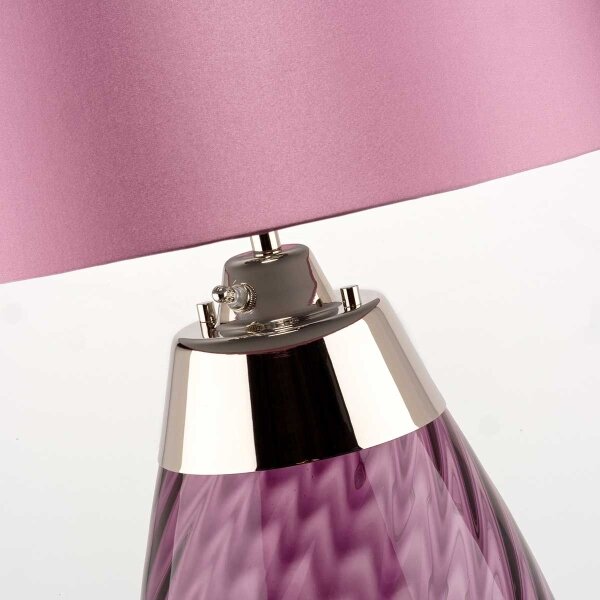 Elstead LENA-TL-S-PLUM - LED Настолна лампа LENA 1xE27/60W/230V + 1xGU10/7W розов