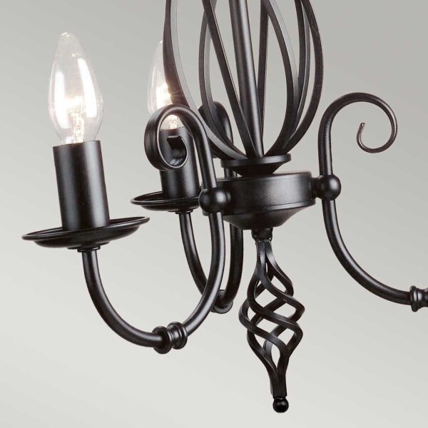 Elstead ART3-BLACK - Пендел ARTISAN 3xE14/60W/230V