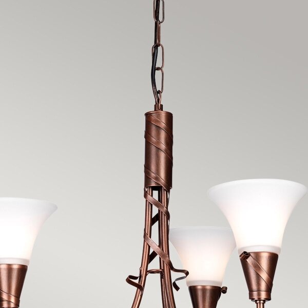 Elstead EM3-COPPER - Пендел EMILY 3xE14/40W/230V