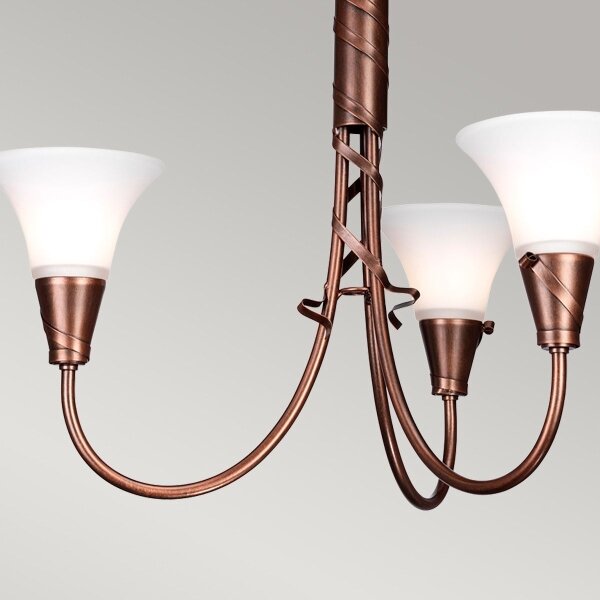 Elstead EM3-COPPER - Пендел EMILY 3xE14/40W/230V