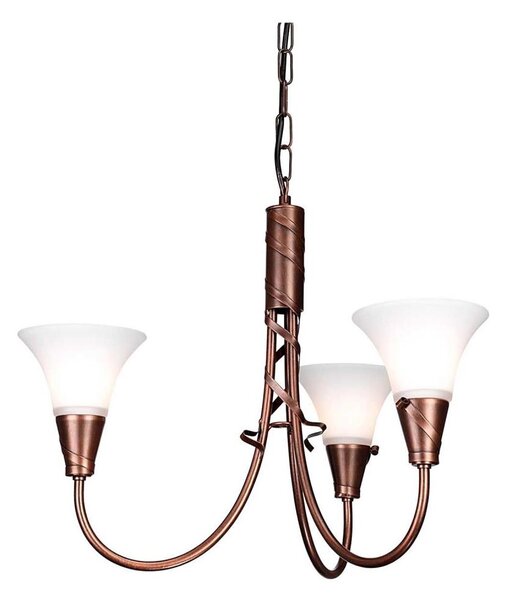 Elstead EM3-COPPER - Пендел EMILY 3xE14/40W/230V