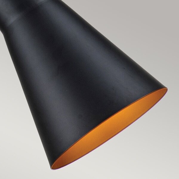 Elstead ETOILE-P-M-MB - Пендел ETOILE 1xE27/60W/230V Ø 17,8 см черен