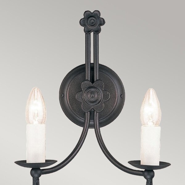 Elstead BY2-BLACK - Аплик BELFRY 2xE14/60W/230V