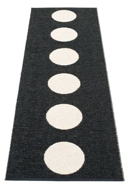 Черно-бяла пътека за открито и закрито 70x225 cm Vera Black – Pappelina
