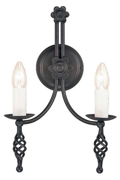 Elstead BY2-BLACK - Аплик BELFRY 2xE14/60W/230V
