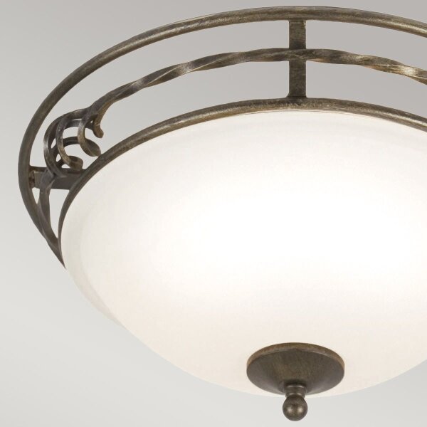 Elstead PB-F-A-BLK-GOLD - Плафон PEMBROKE 2xE27/60W/230V