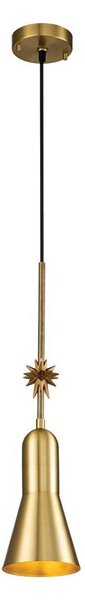 Elstead ETOILE-P-S-AB - Пендел ETOILE 1xE27/60W/230V Ø 13,3 см златист