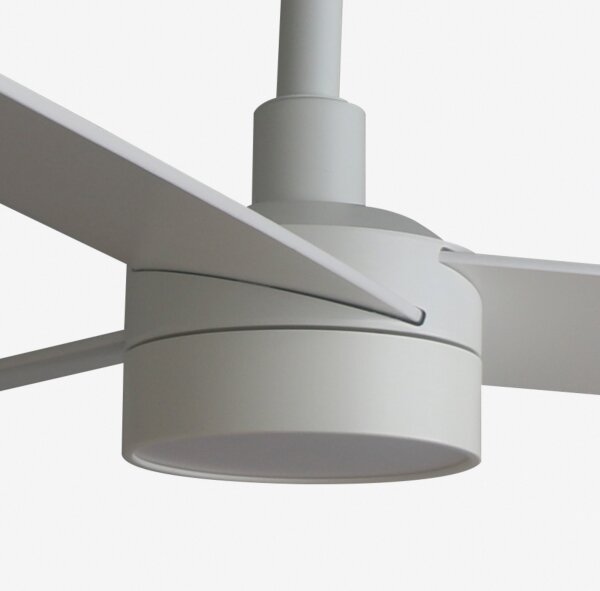 FARO 34297WT-1TW - LED Димируем вентилатор RUDDER L LED/18W/230V бял Ø 132 см WT + д.у