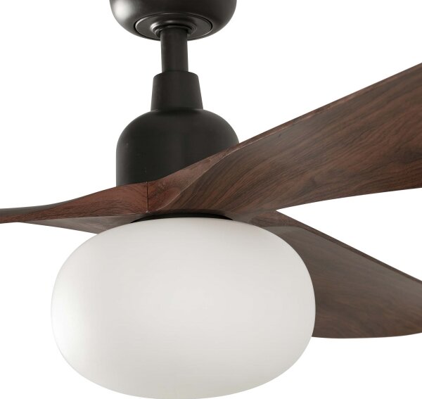FARO 34362WT-11L Таванен вентилатор OUTWOOD L 1xE27/15W кафяв/черен Ø150 см WT IP44+дистанционно управление