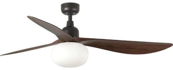 FARO 34362WT-11L-Вентилатор за таван OUTWOOD L 1xE27/15W кафяв/черен Ø 150 см WT IP44 + д.у