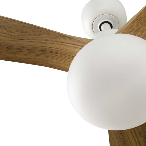 FARO 34361WT-11L-таванен вентилатор OUTWOOD L 1xE27/15W кафяв/бял Ø 150 см WT IP44+ДУ