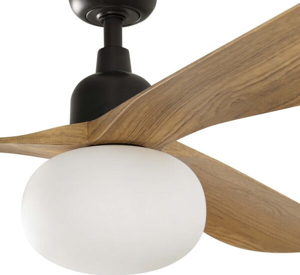 FARO 34360WT-11L-таванен вентилатор OUTWOOD L 1xE27/15W кафяв/черен диам.150 см WT IP44+ДУ
