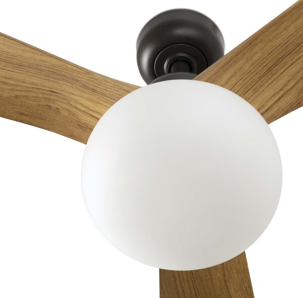 FARO 34360WT-11L-таванен вентилатор OUTWOOD L 1xE27/15W кафяв/черен диам.150 см WT IP44+ДУ